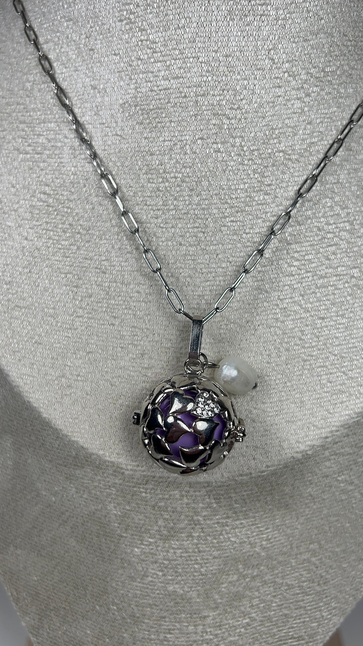 Bola de grossesse en acier inoxydable argent