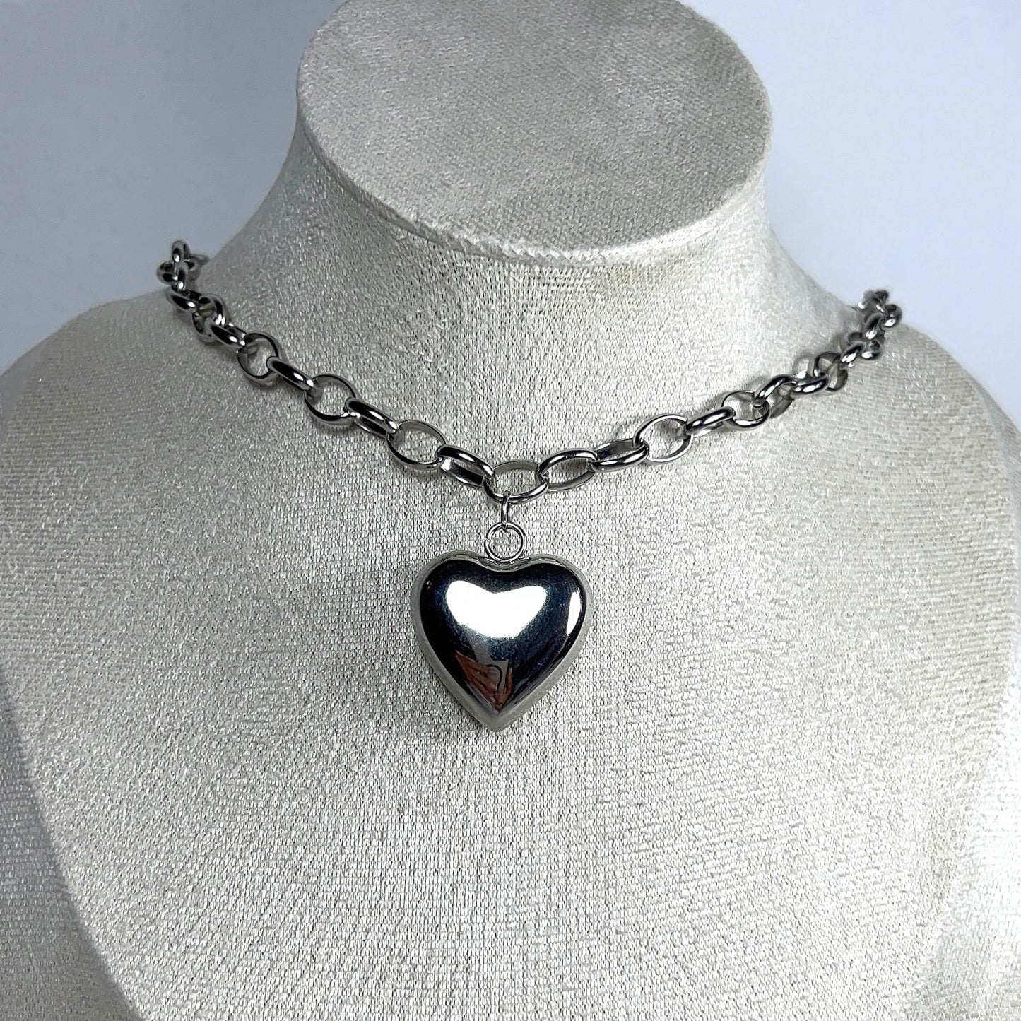 Collier Séréna - Collier cœur en acier inoxydable femme