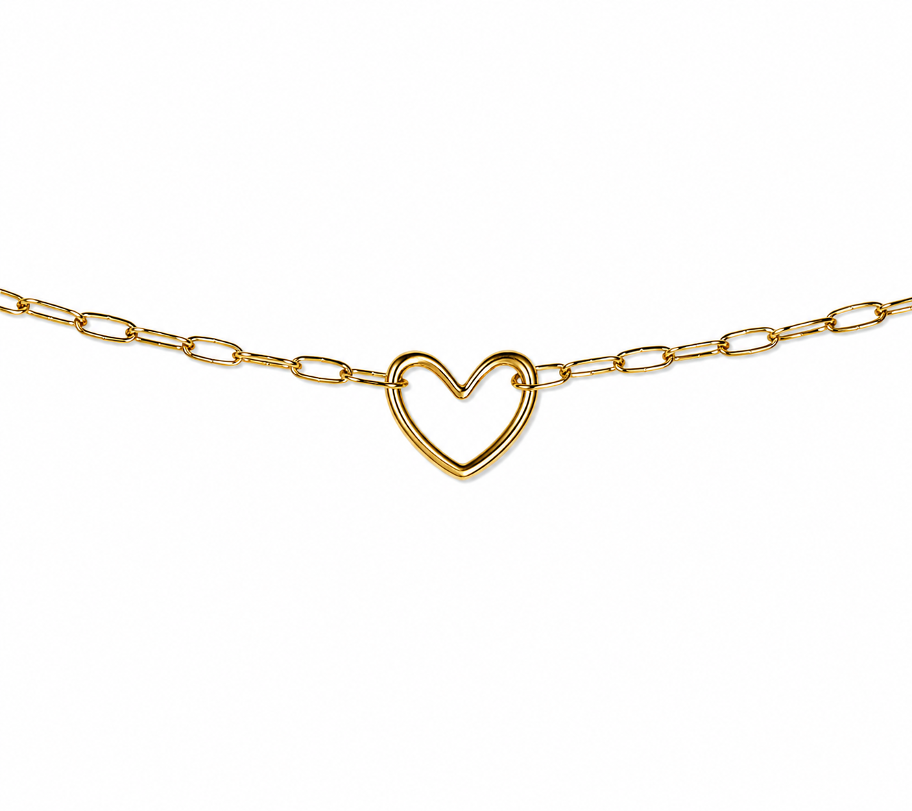 Bracelet Léna - Bracelet cœur doré en acier inoxydable femme