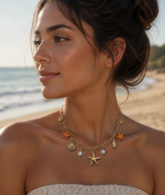 Collier June - Collier mer en acier inoxydable femme