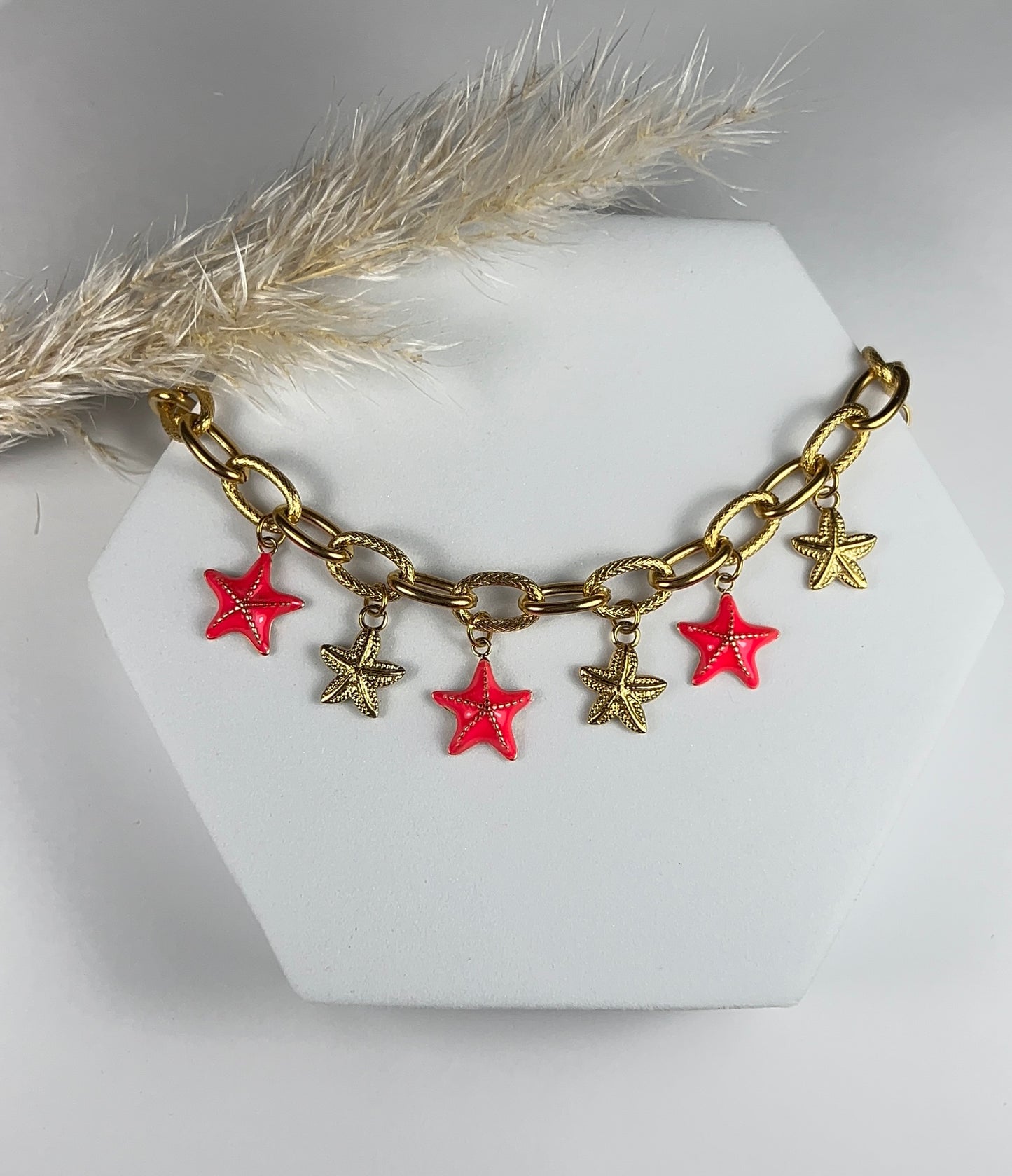 Bracelet Ariel - Bracelet breloques étoiles de mer en acier inoxydable femme