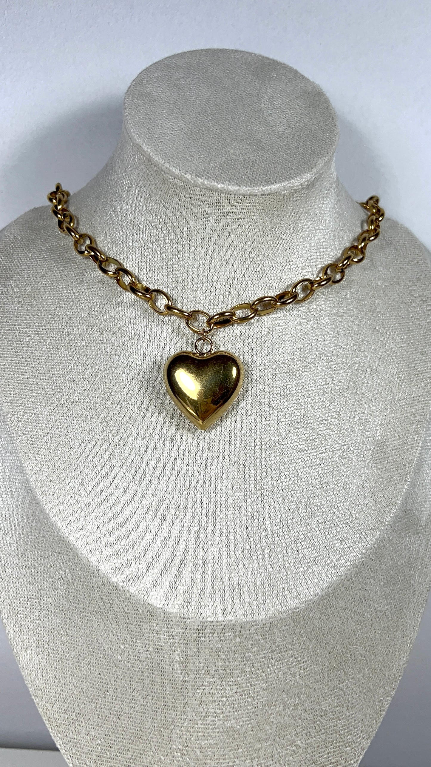 Collier Séréna - Collier cœur en acier inoxydable femme