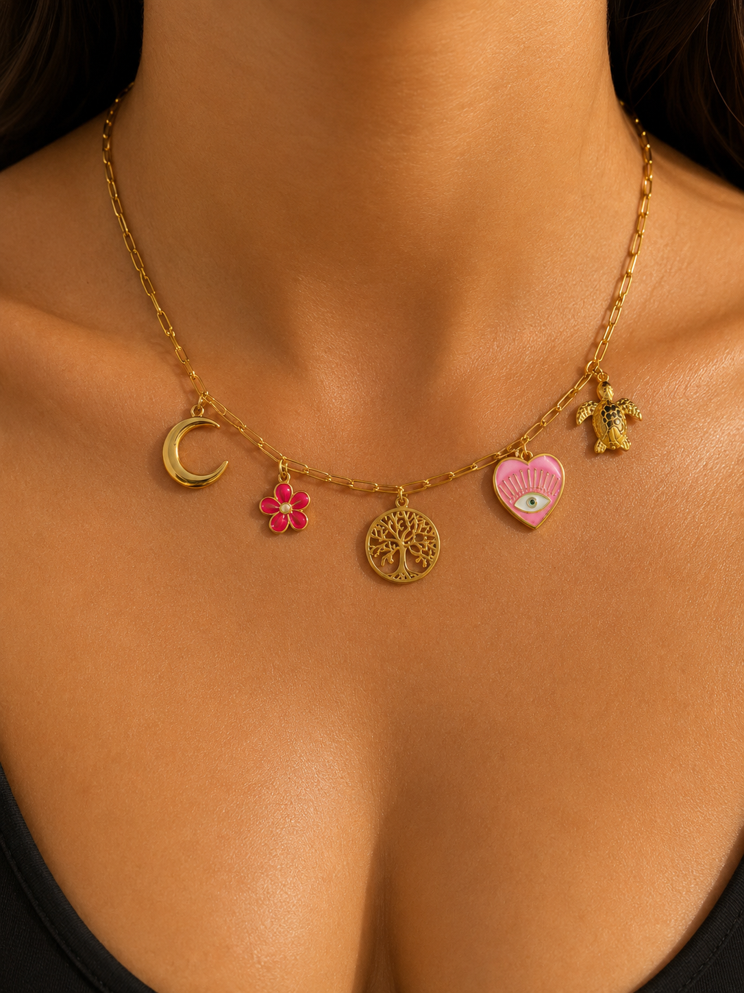 Collier Olivia - Collier en acier inoxydable femme