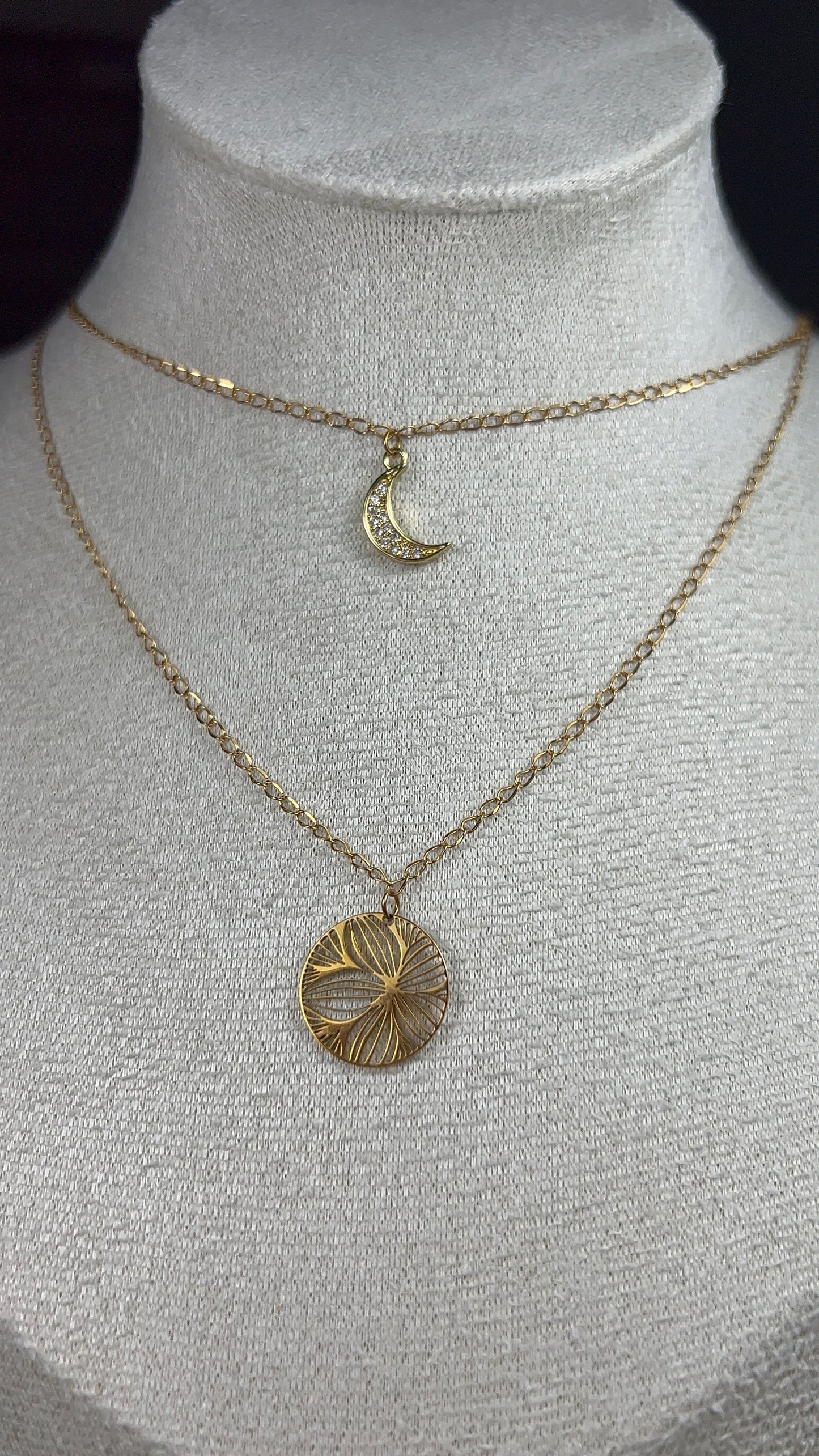 Collier Léna - Collier double rang fin en acier inoxydable femme