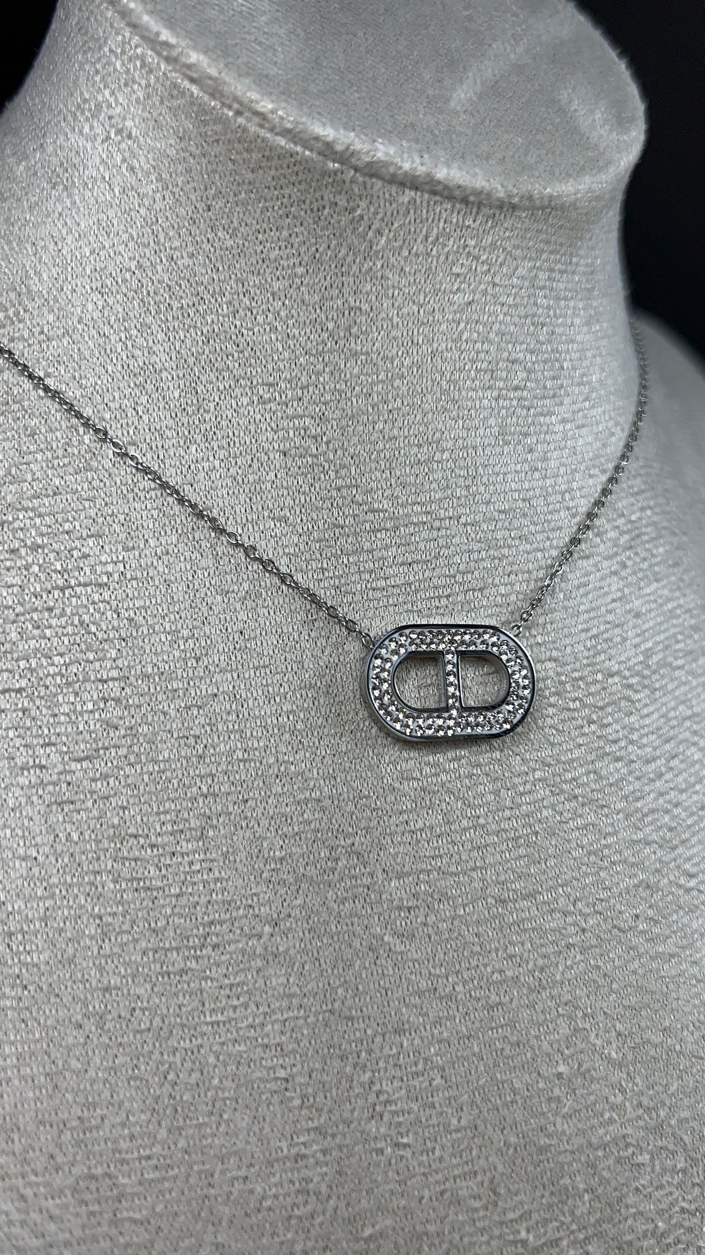 Collier Ambre - Collier maille marine en acier inoxydable femme