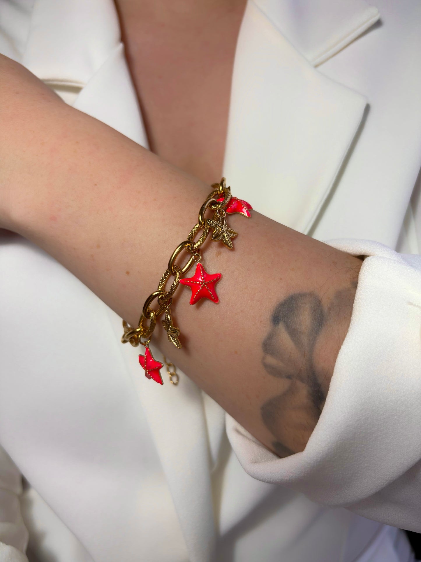 Bracelet Ariel - Bracelet breloques étoiles de mer en acier inoxydable femme