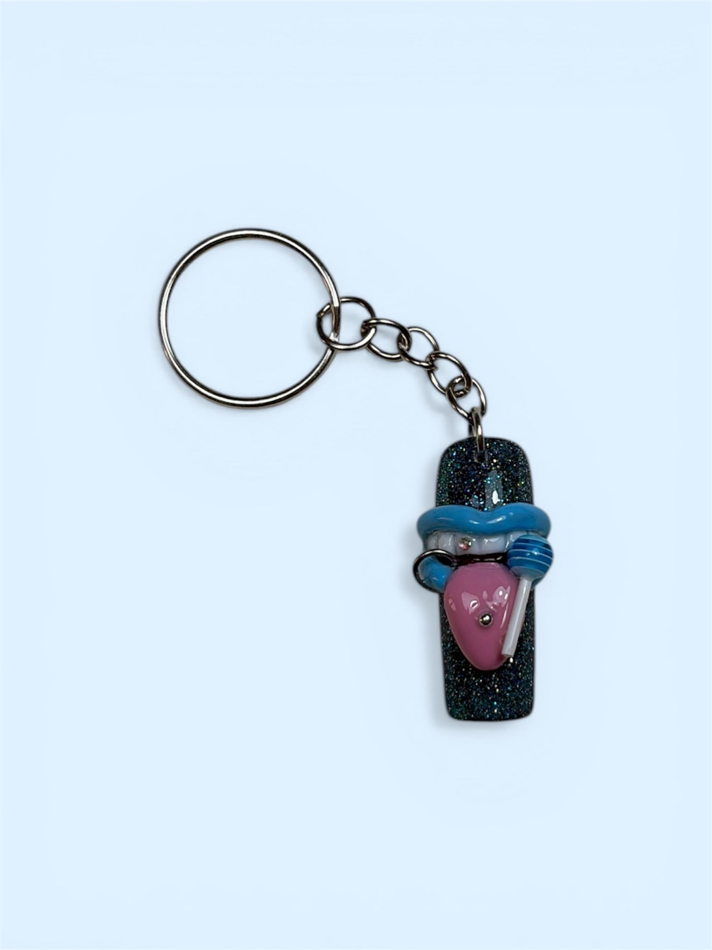 Porte clé Kiss me blue