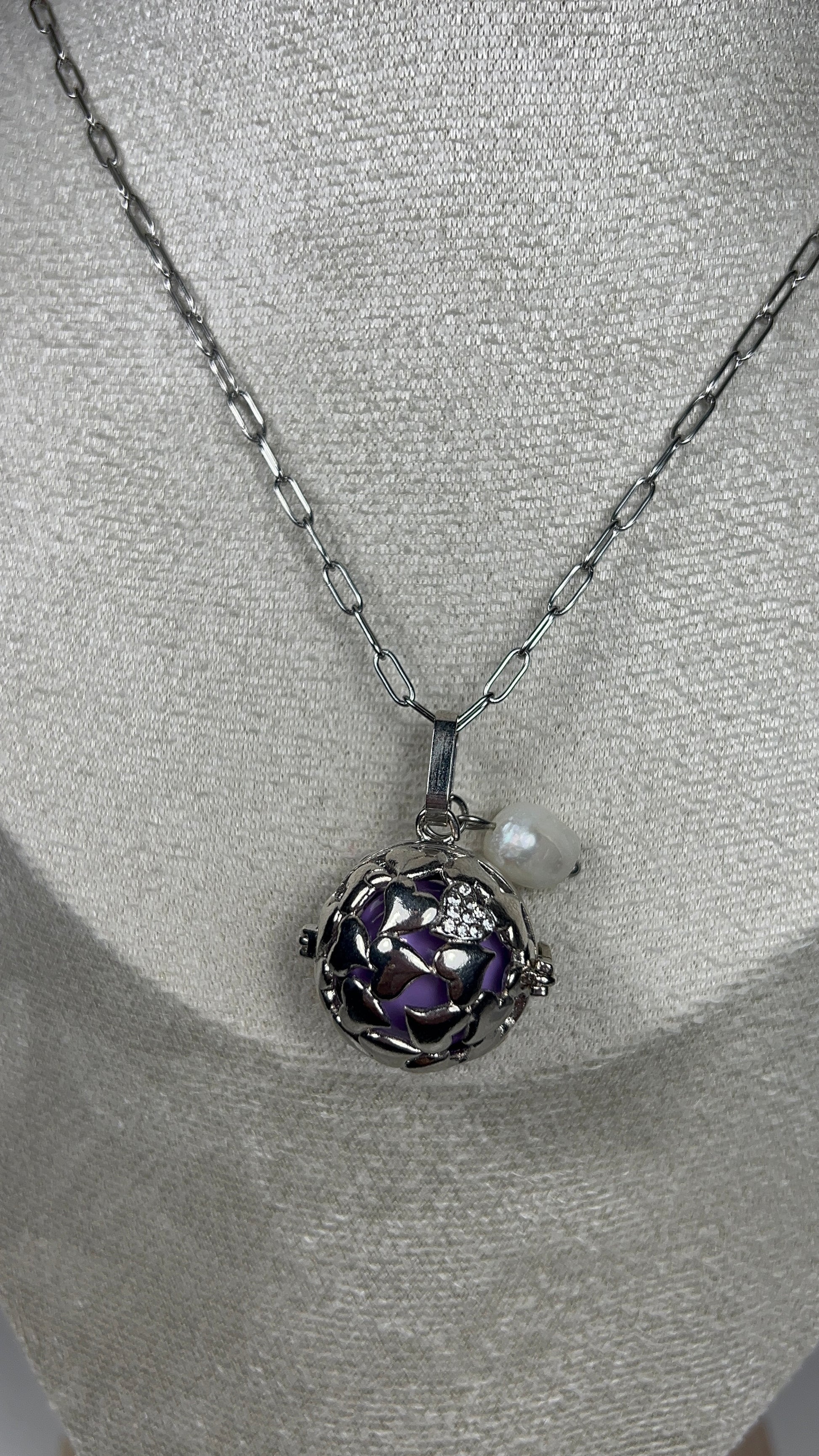 Bola de grossesse en acier inoxydable argent
