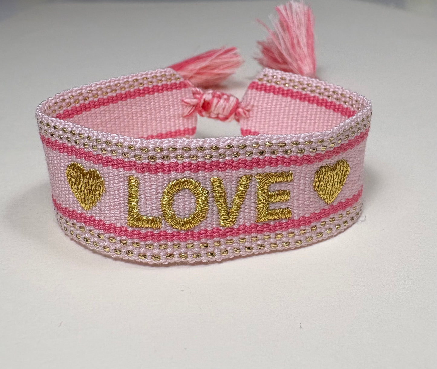 Bracelet tissu amour