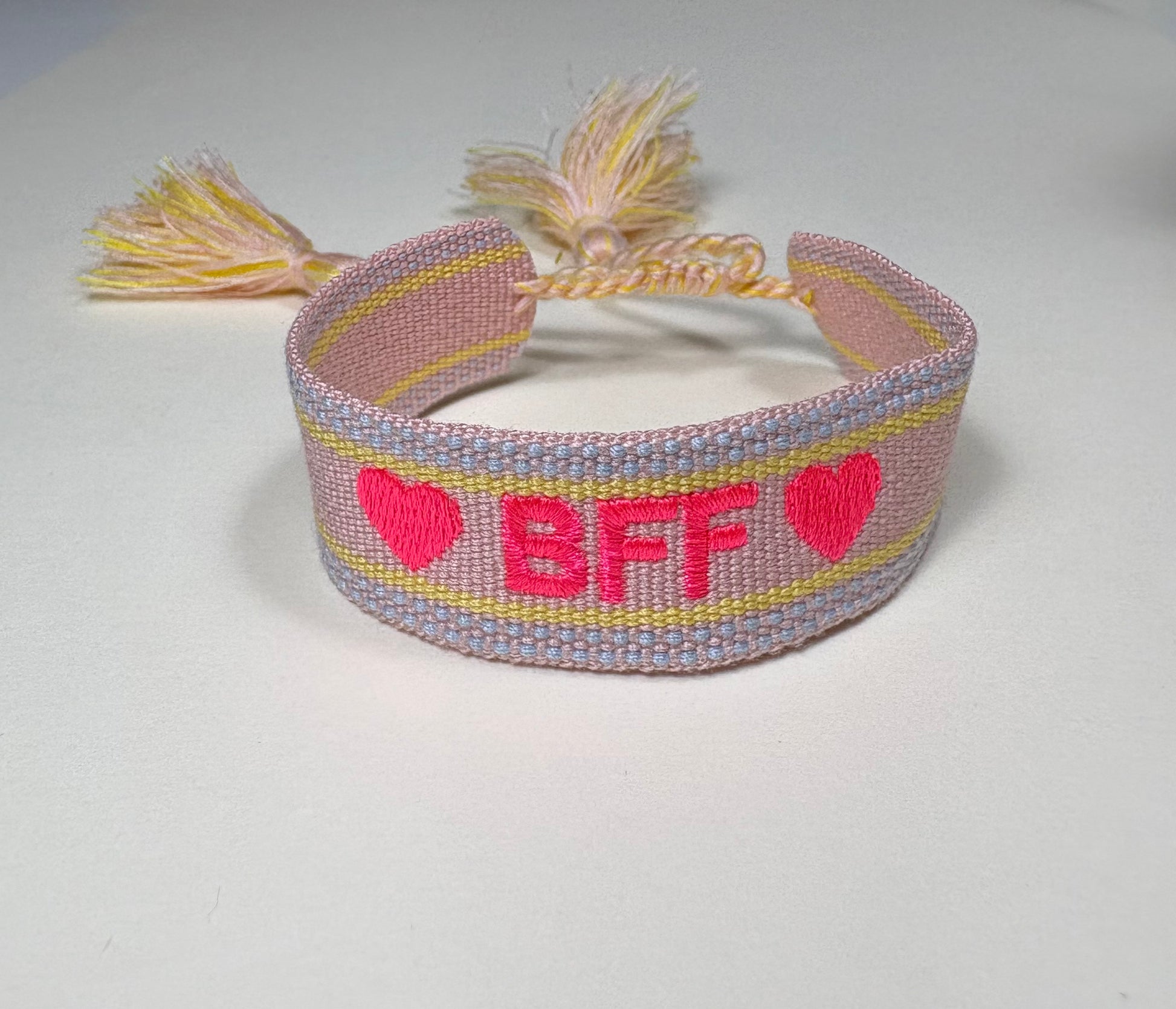Bracelet tissu meilleures amies